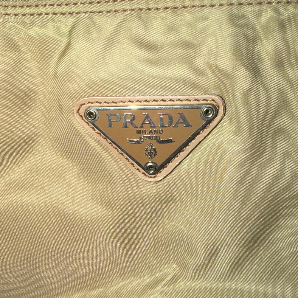 Authentic Prada Tan Nylon Tote Bag - Picture 7 of 12